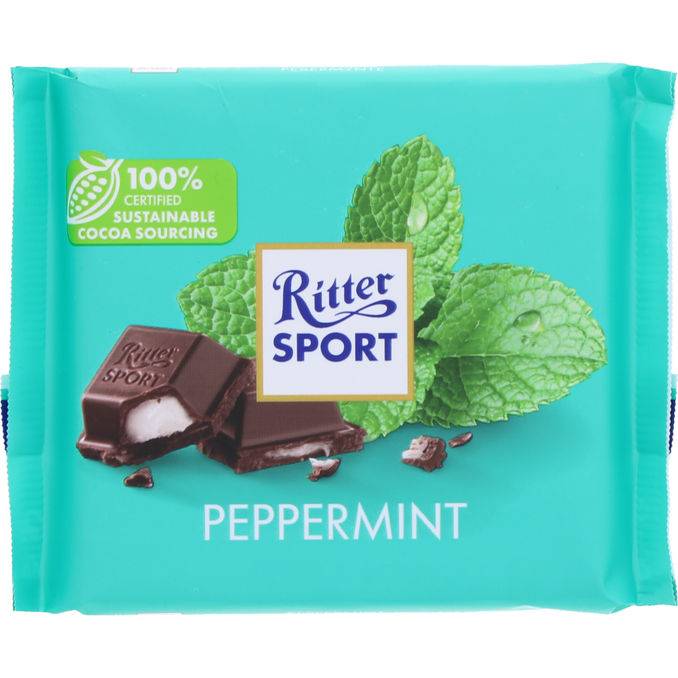 Ritter Sport Mørk Chokolade & Pebermynte