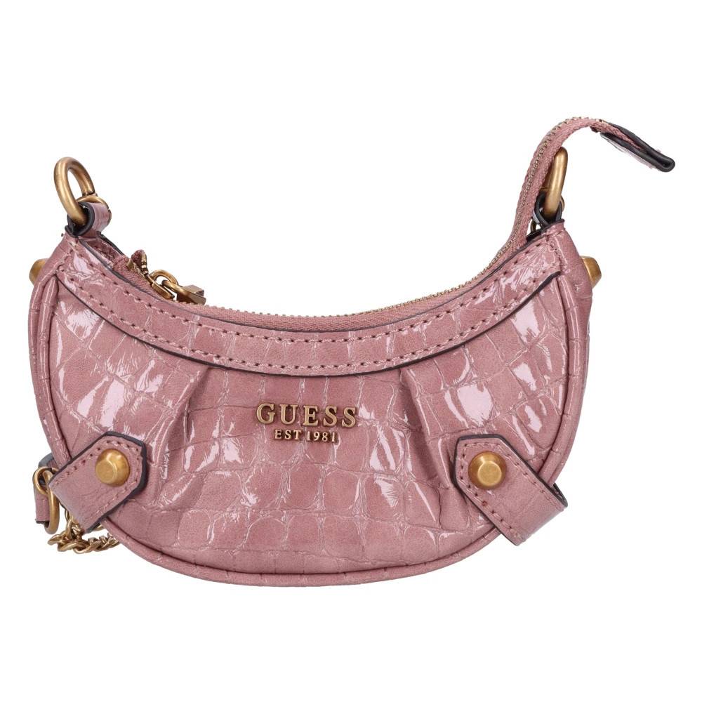 Guess Imiteret Læder Mini Taske - Tasker - Dame - Lyserød - ONE SIZE - Læder