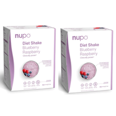 Nupo - 2 x Diet Shake Blueberry Raspberry 12 Portioner - Klar til levering - Prismatch