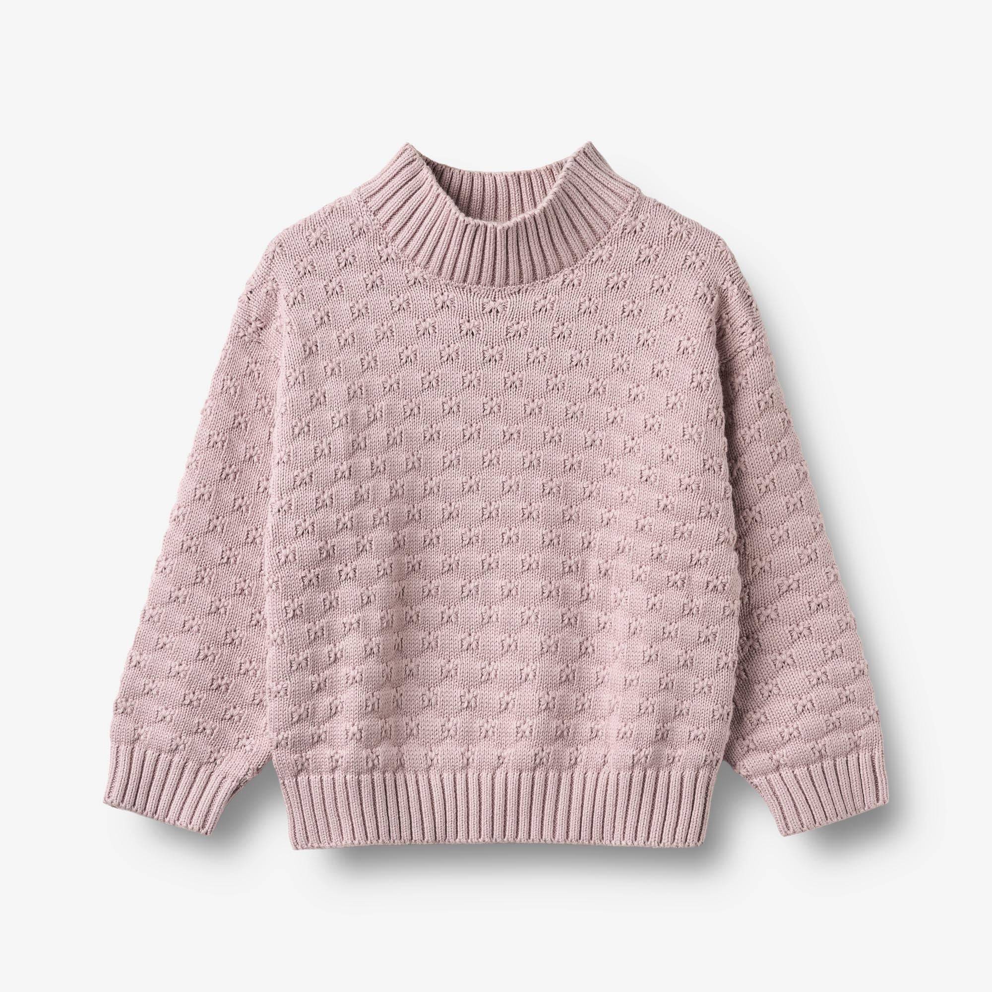 WHEAT® - Chunky Strik Pullover Abby - soft lilac - Str 140.