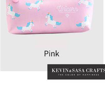 Unicorn Pennskrin Kawaii 19x8cm - Rosa