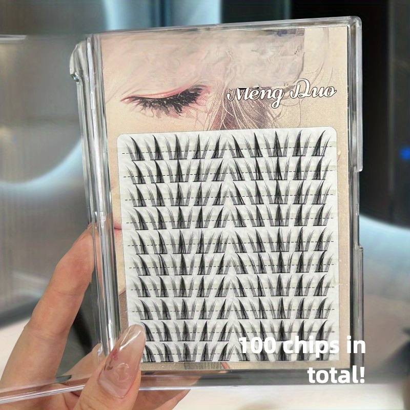 TEMU Sunflower Diy False Lashes Cluster Comic Lashes Self Grafting False Eyelashes Natural Look Volume Lashes Trio Set For Lazy Girls