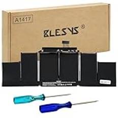 BLESYS A1417 Batteri för MacBook Pro 15 tum Retina A1398 (mitten av 2012 tidigt 2013) bärbar dator [11,26 V 8700 mAh/98 Wh]