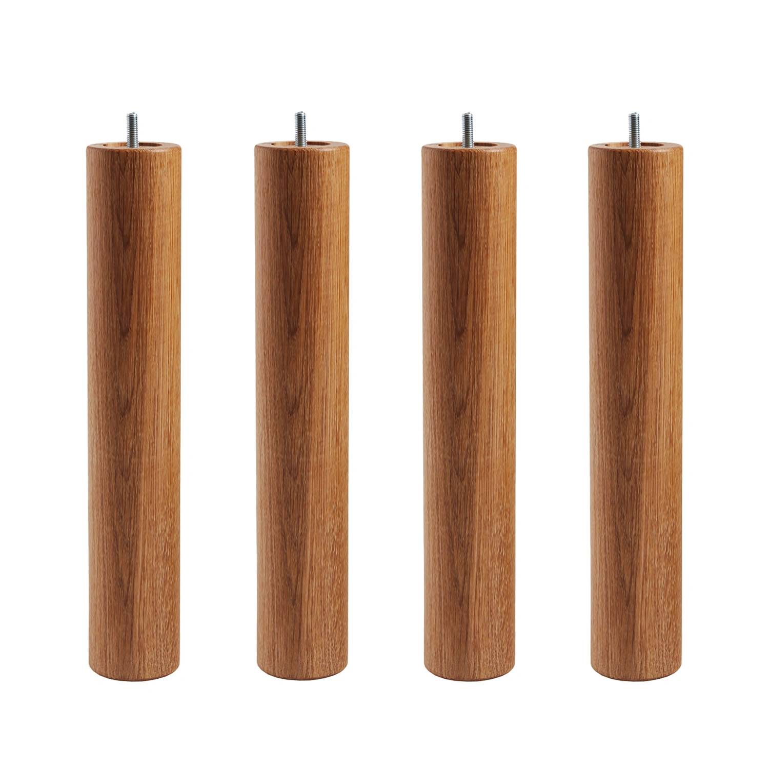 Cylinder sängben oljad ek - 30 cm - Brun/Träfärgad
