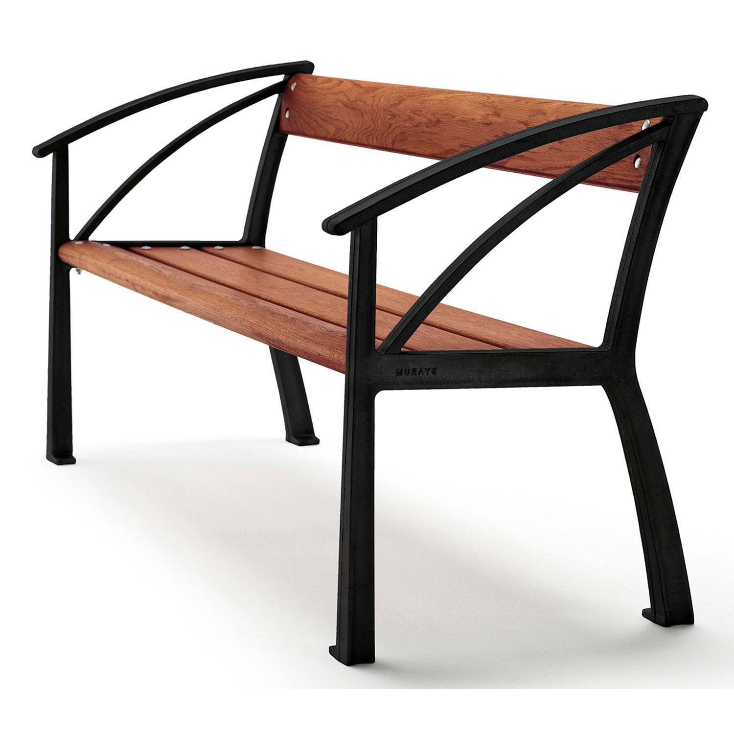 Byarums Bruk, Vasa sofa sort / olieret mahogni