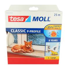 Tesa Tätningslist, P-list EPDM, vit, 9 mm, 25 m