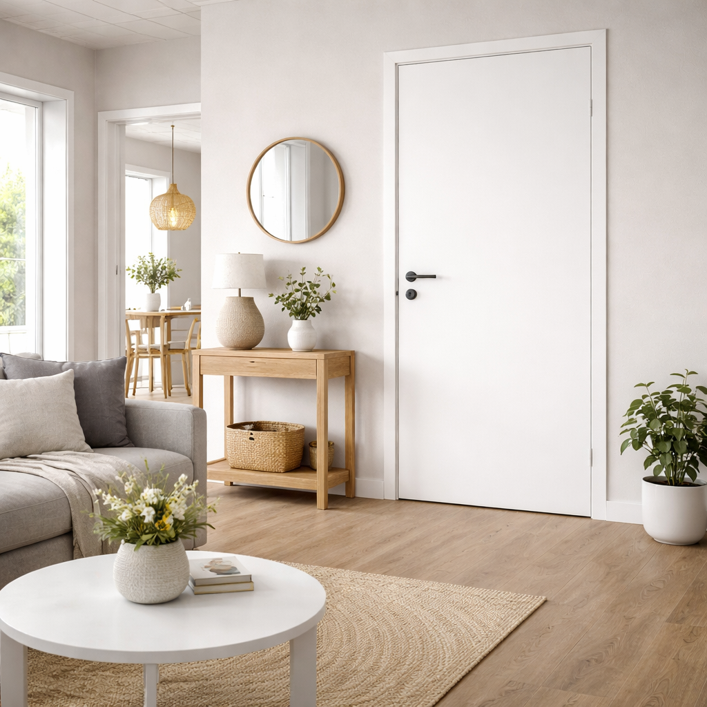 Massiv Swedoor, Stable GW, Hvid NCS S0502-Y, Advance-line, 92,5 X 194 - M10X20