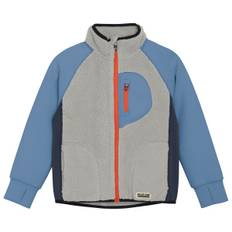 Color Kids Kid's Teddy Jacket with Fleece Sleeves Fleecejacka Barn Storlek 140 Färg grå/blå