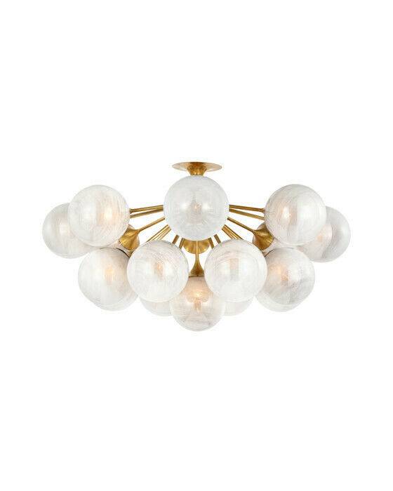 Visual Comfort Cristol 43" plafond antik mässing - Guld / Brun