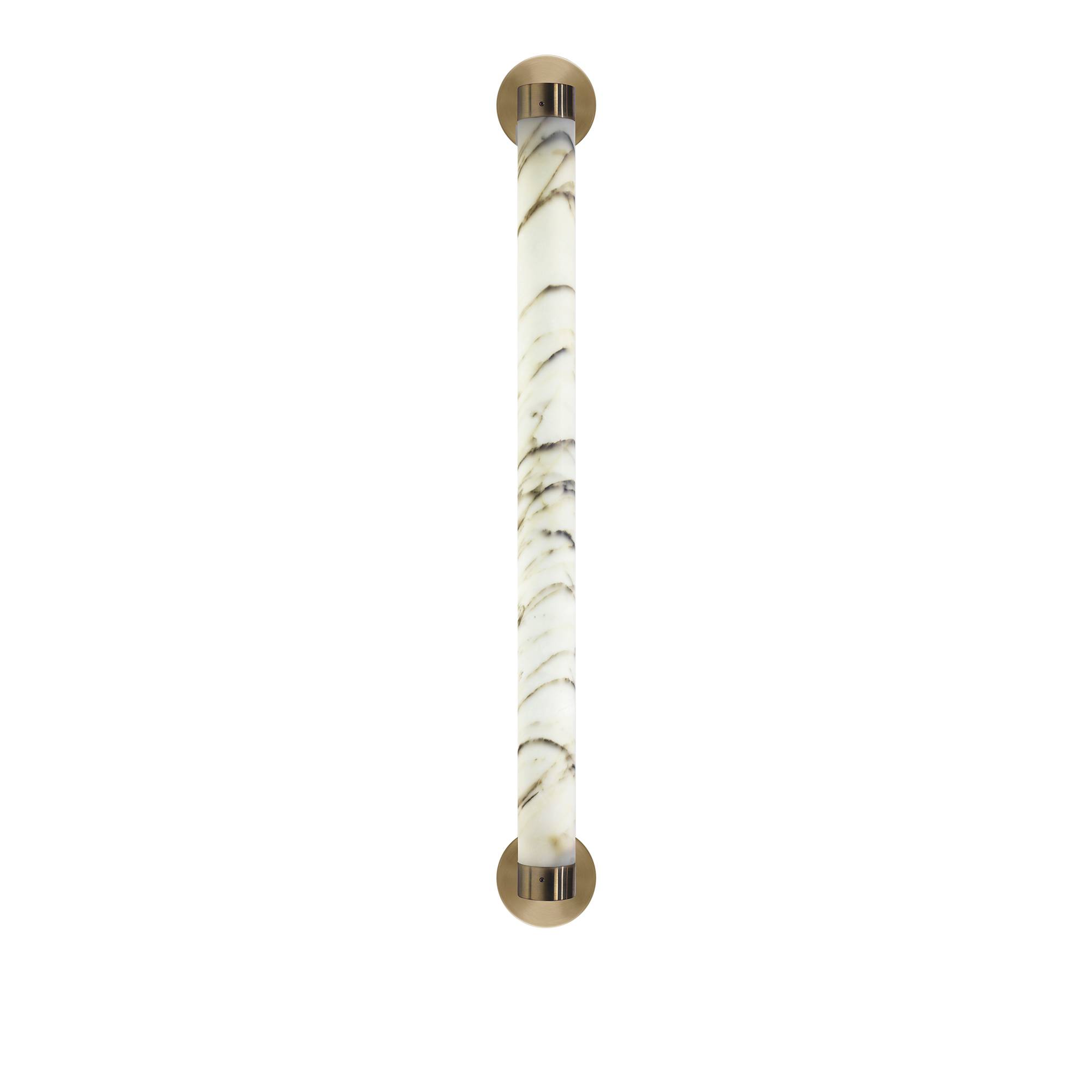 Lee Broom - Tube - Vägglampa, Polerad Krom - Væglamper - Sølv,Hvid - Metal/Sten
