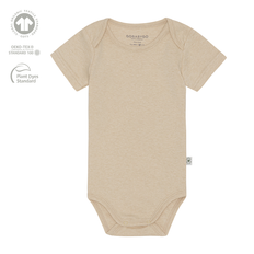 Hazel Body Kortærmet Økologisk GOTS Bomuld - Oat - 12m (80cm)
