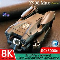 New Z908 Pro Max Drone Brushless Motor ESC Dual HD Aerial Photography FPV Obstacle Avoidance Quadrotor Positioning RC Helicopter Toy Gift GRAY 1B grå färg