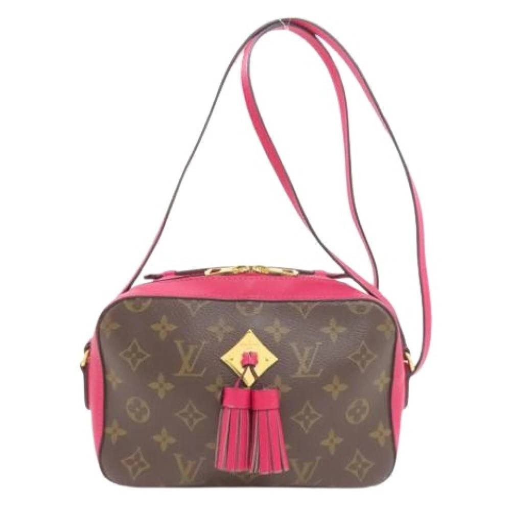 Louis Vuitton Vintage Pre-owned Vintage Monogram Skuldertaske - Vintage - Dame - Lyserød - ONE SIZE - Uld