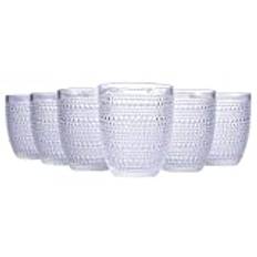 Galileo Casa Set 6 glas vatten 325 ml bearbetat glas, Rom