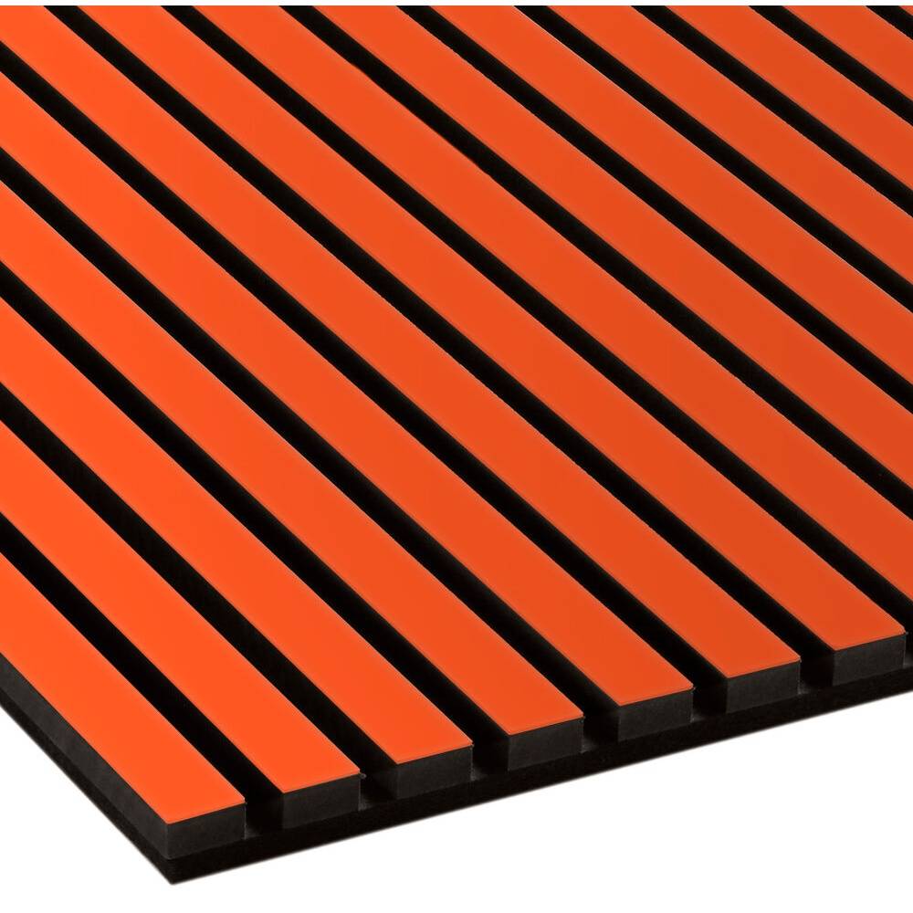 Fjordwall, Akustikpanel, linoleum, Orange Blast, 20x600x3000 mm