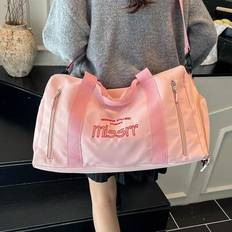 Stor kapacitet för korta resor, ny lätt handväska, fitnessväska, affärsresebagage - Rosa