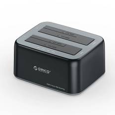 Orico dockningsstation för 2x 2,5&#34;/3,5&#34; SATA HDD/SSD - Svart