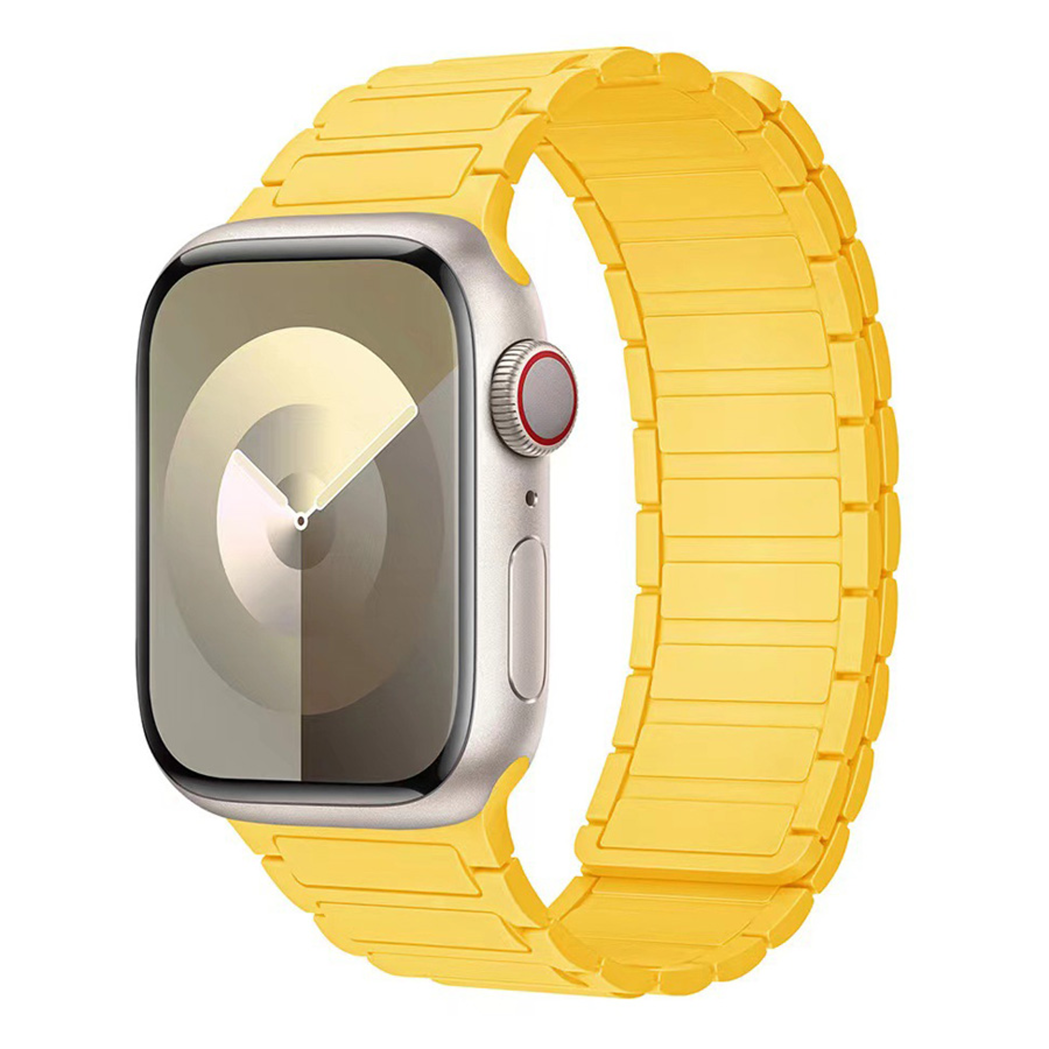 Lippa Magnetisk Silikone Rem Apple Watch 38-42mm, Gul