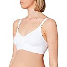 Medela Comfort BH – sömlös, trådlös amnings-bh för graviditet och amning med ett stretchigt band och andningsbart material för komfort hela dagen, S, vit