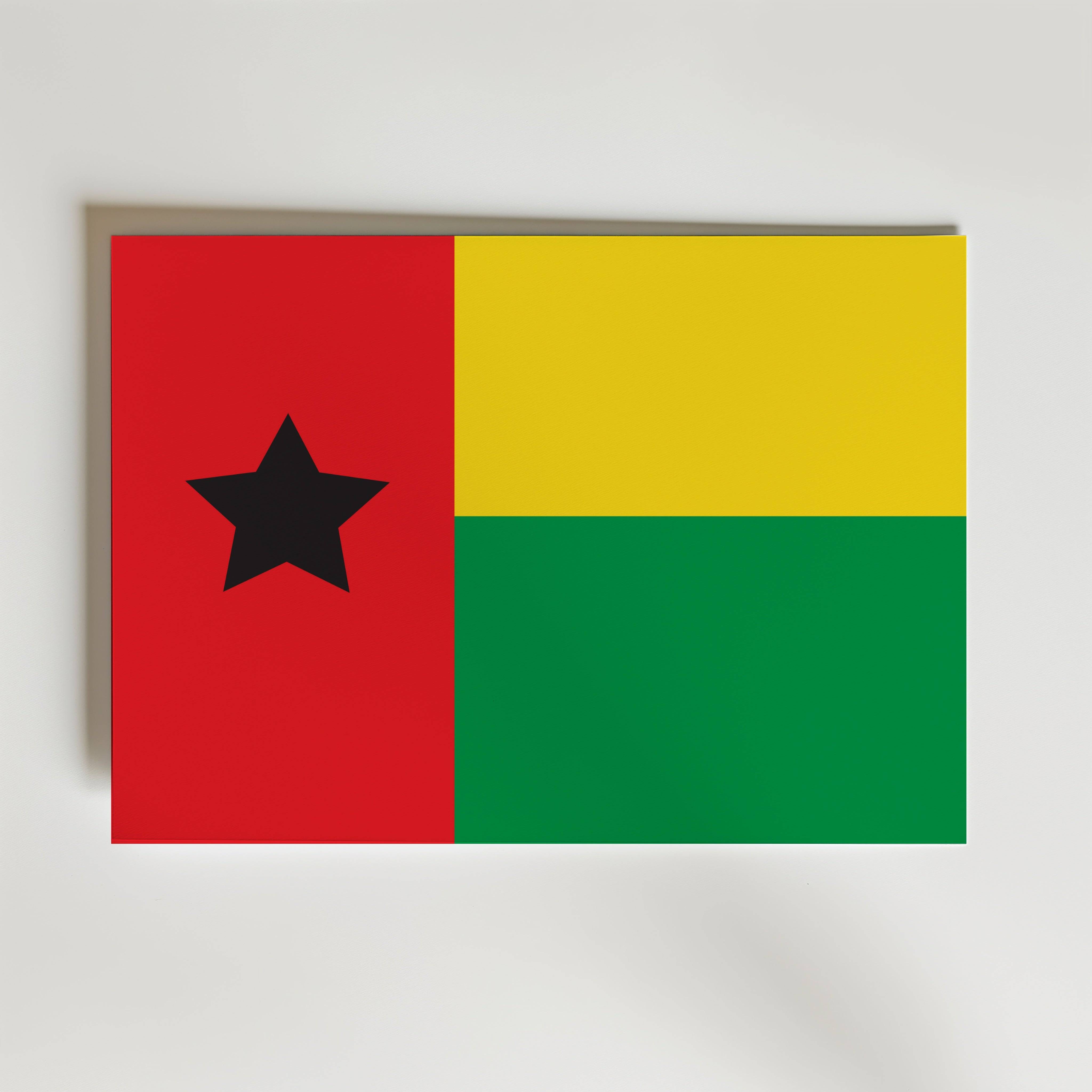 Guinea-Bissau National Flag Poster - Poster 100x70 cm