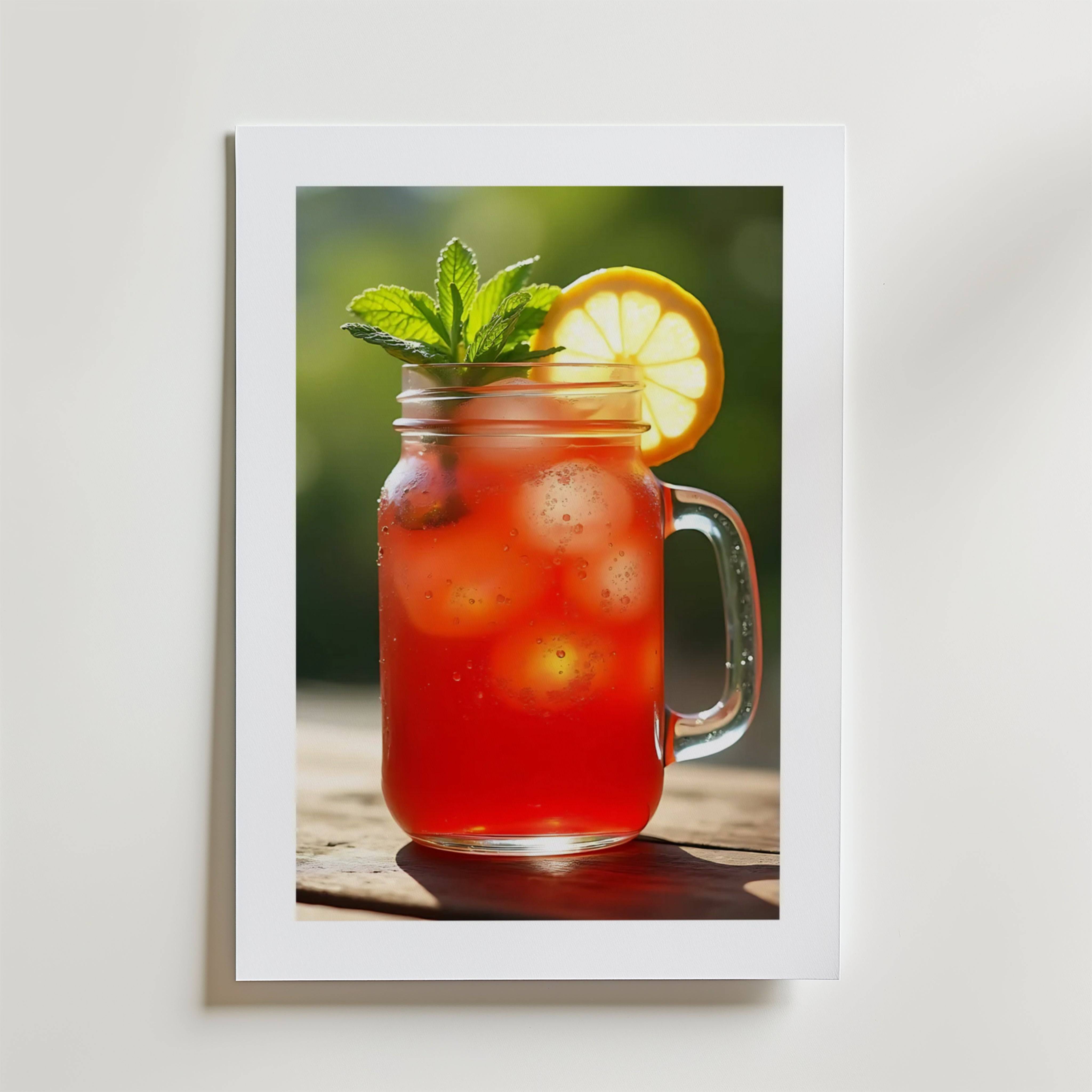 Strawberry Lemonade Poster - Premium Canvas 70x100 cm