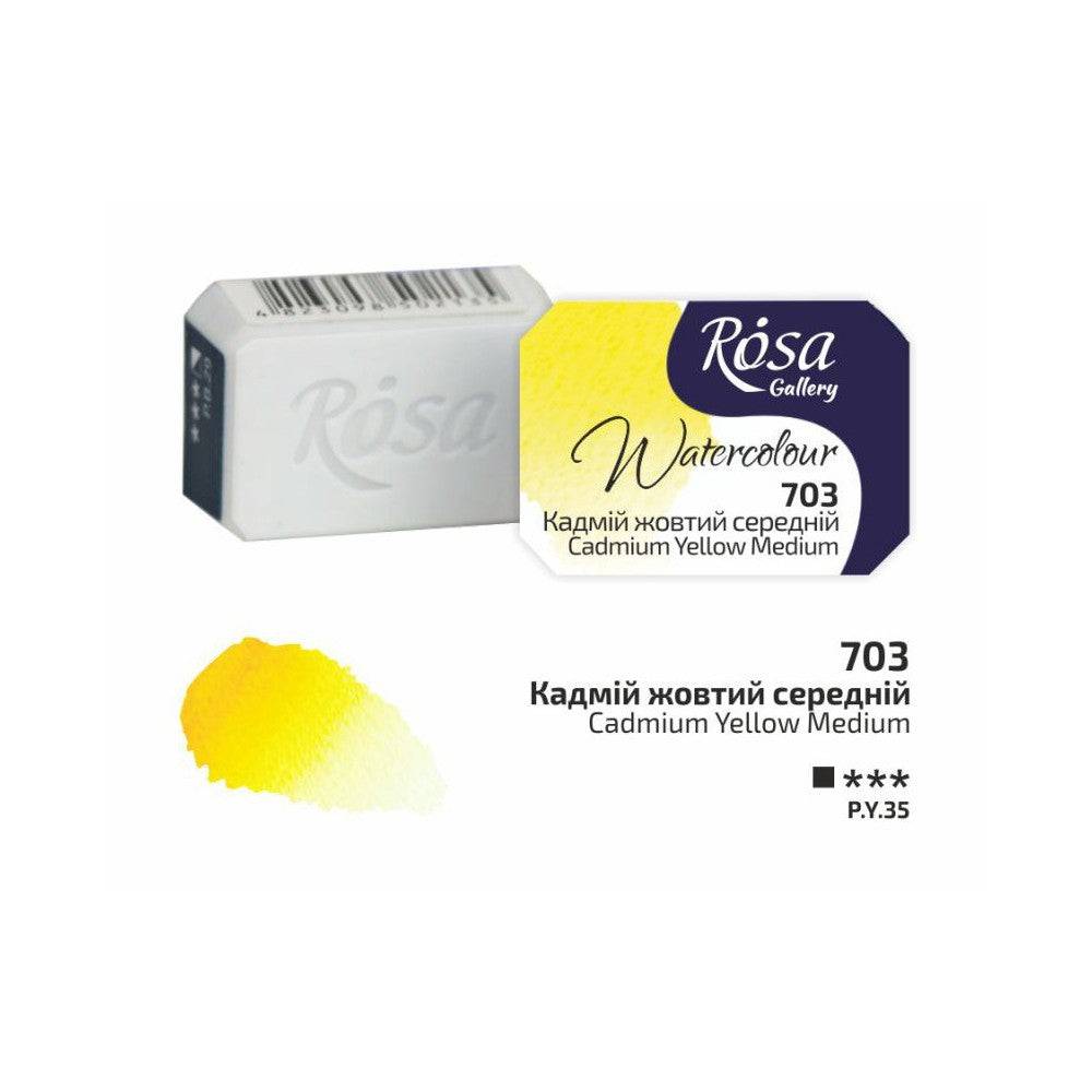 ROSA Gallery Fine Art akvarellfärger 1/1 Kopp 703 Cadmium Yellow Medium
