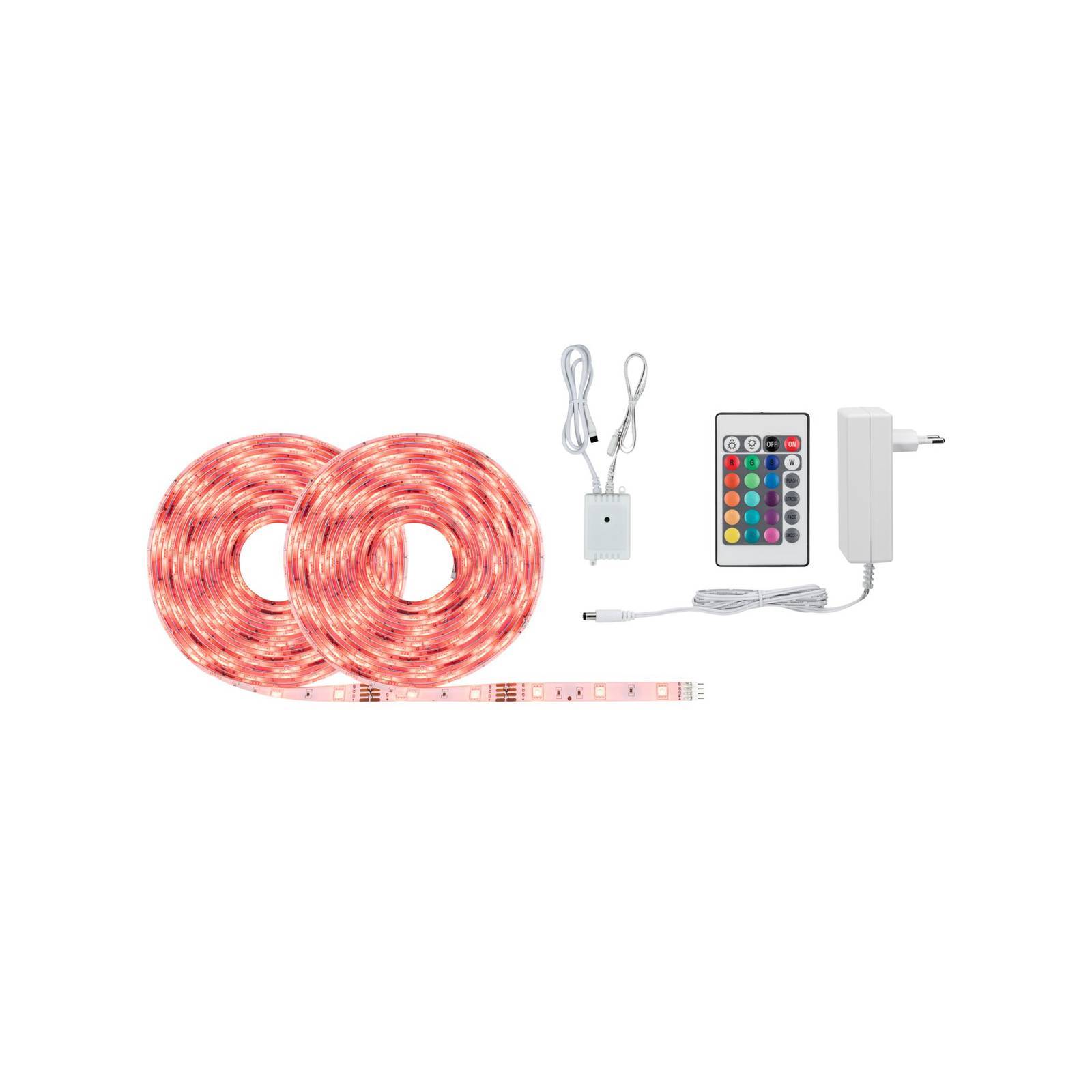 Paulmann SimpLED list Set, 28 W, RGB, 10 m SimpLED, dimbar, Vitt / opal, Vardagsrum / matsal, Syntetmaterial, Modern