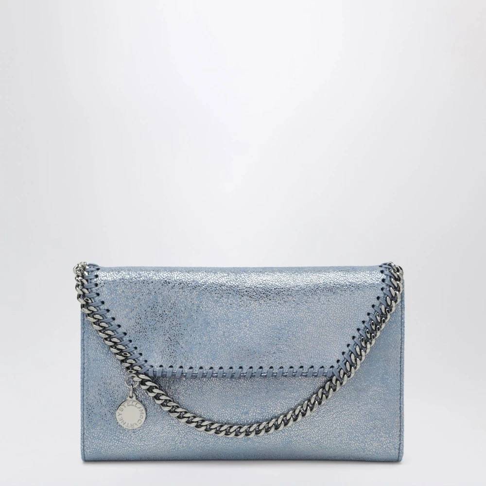Stella McCartney Mini Falabella Crossbody Tasket - Tasker - Dame - Blå - ONE SIZE - Uld