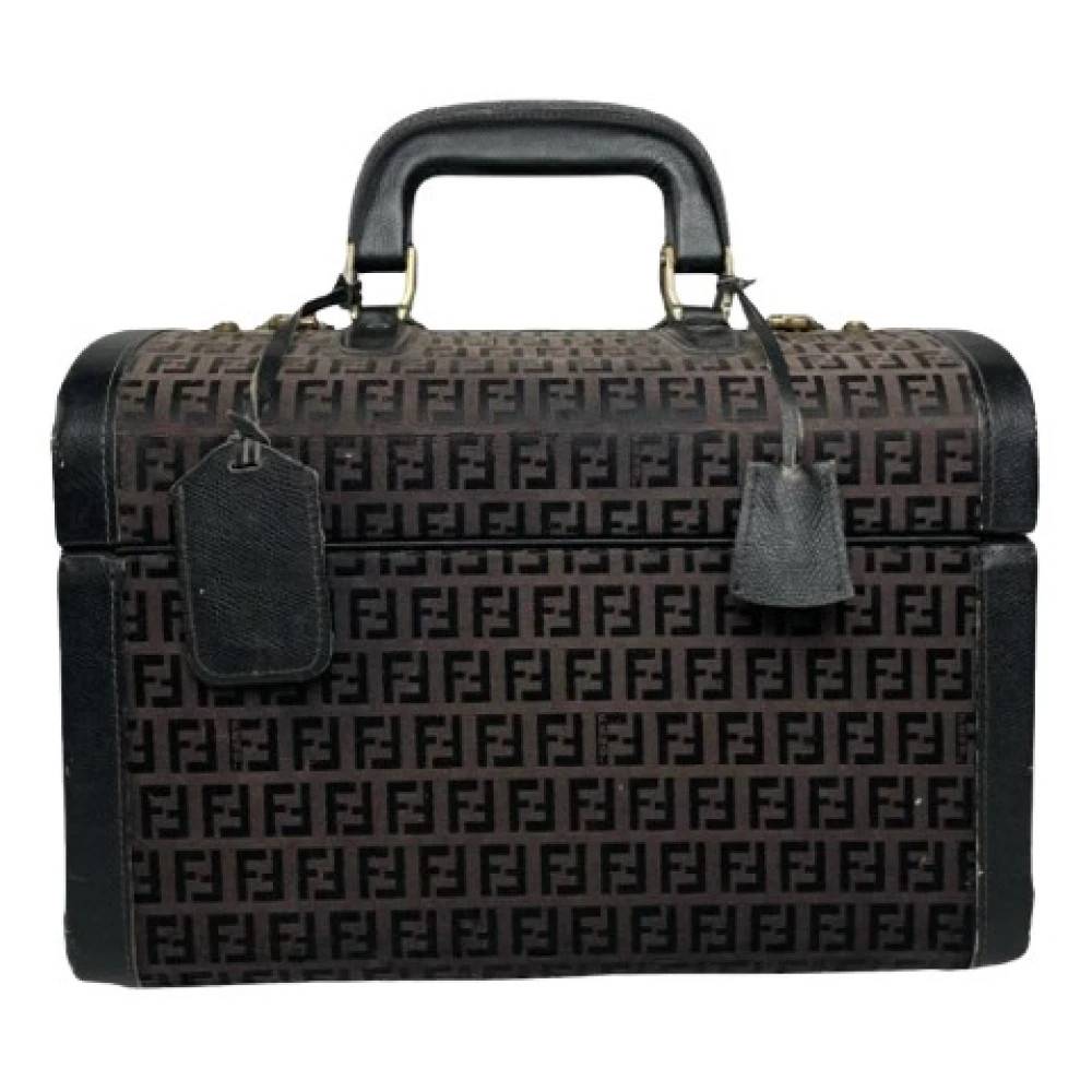 Fendi Vintage Pre-owned Canvas Håndtaske - Vintage - Dame - Brun - ONE SIZE -