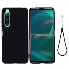 Sony Xperia 10 IV 5G - Azmaro Tyndt Silikone cover - Sort