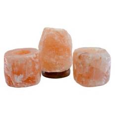 USB Salt Lamp and Tealight Holder Set – Bundle
