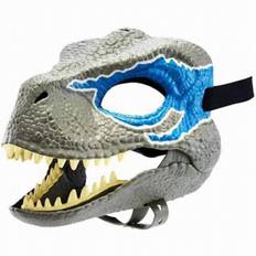 Fancy Mask Velociraptor Bevægelig Kæbe Børn Dinosaur Bevægelig Dækning blue