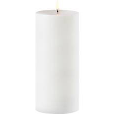 Uyuni Outdoor LED Pillar Candle, White, 8,4x20 cm White - Led Stearinlys hos Magasin - NO_SIZE