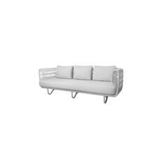 Cane-line Nest 3-personers sofa Hvid med hvid hynde