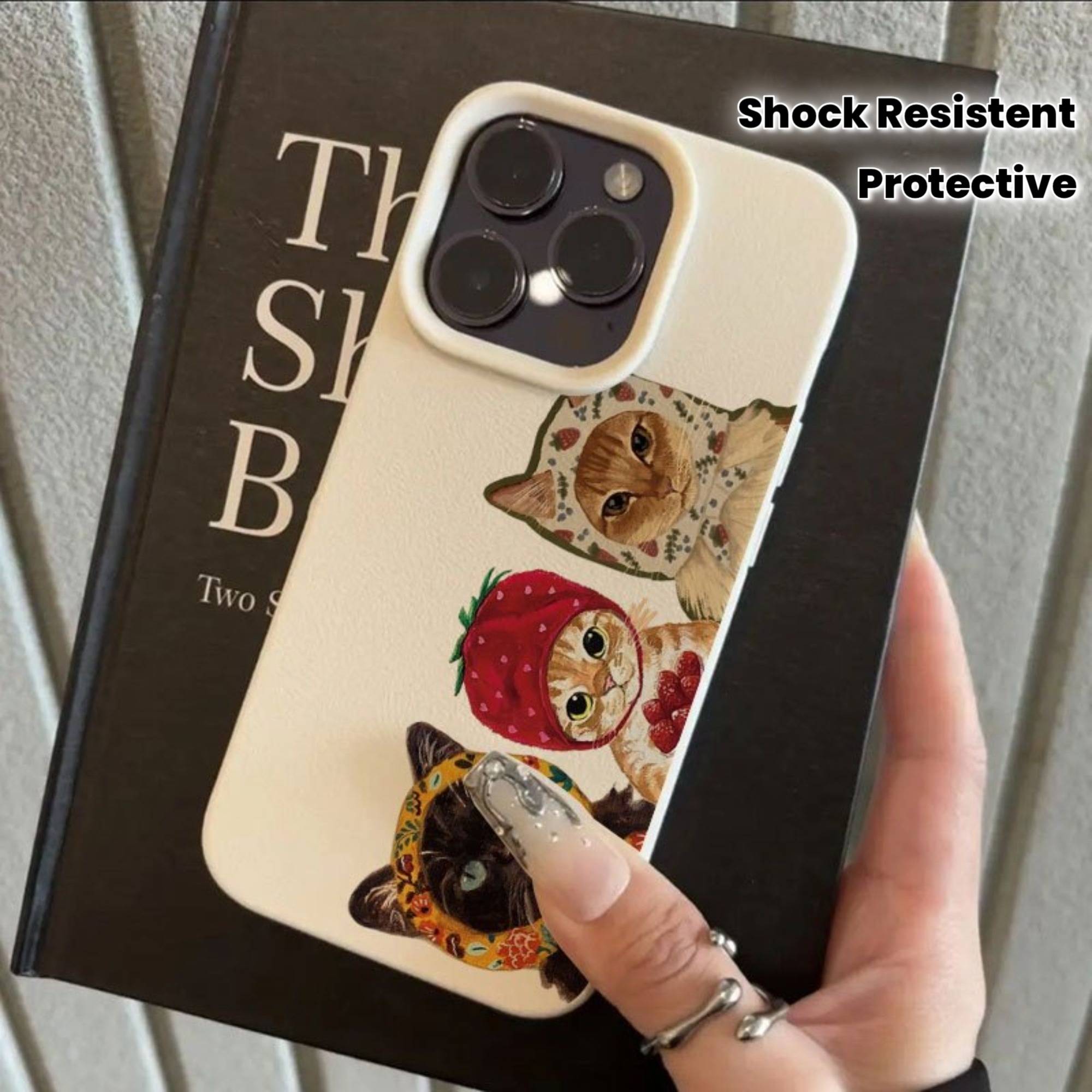 Strawberry Cat Layered Pattern Phone Case For Xiaomi poco X7 F7 X6 M7 X5 M6 F5 X4 X3 Pro Ultra GT NFC 4G 5G