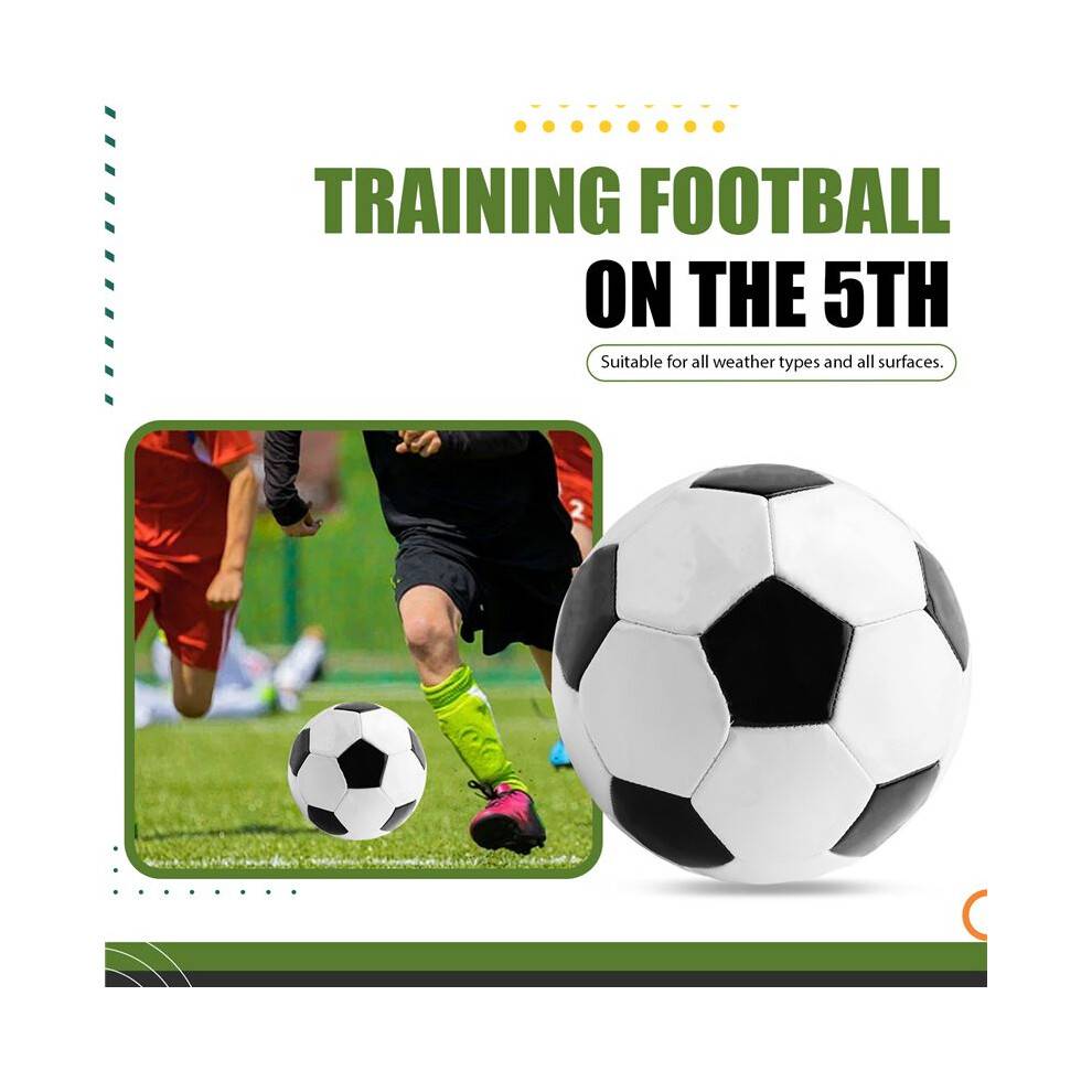 Size 5 Professional Training Soccer Balls PU Leather Black White Football Soccer Balls Goal Team Atch Training Balls