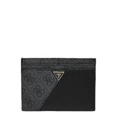 GUESS CARD HOLDER - Plånböcker & Korthållare - COAL LOGO / black