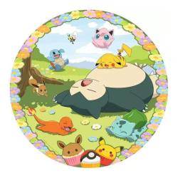 Round Jigsaw Puzzle Flowery Pokémon 500 pcs (Pussel)