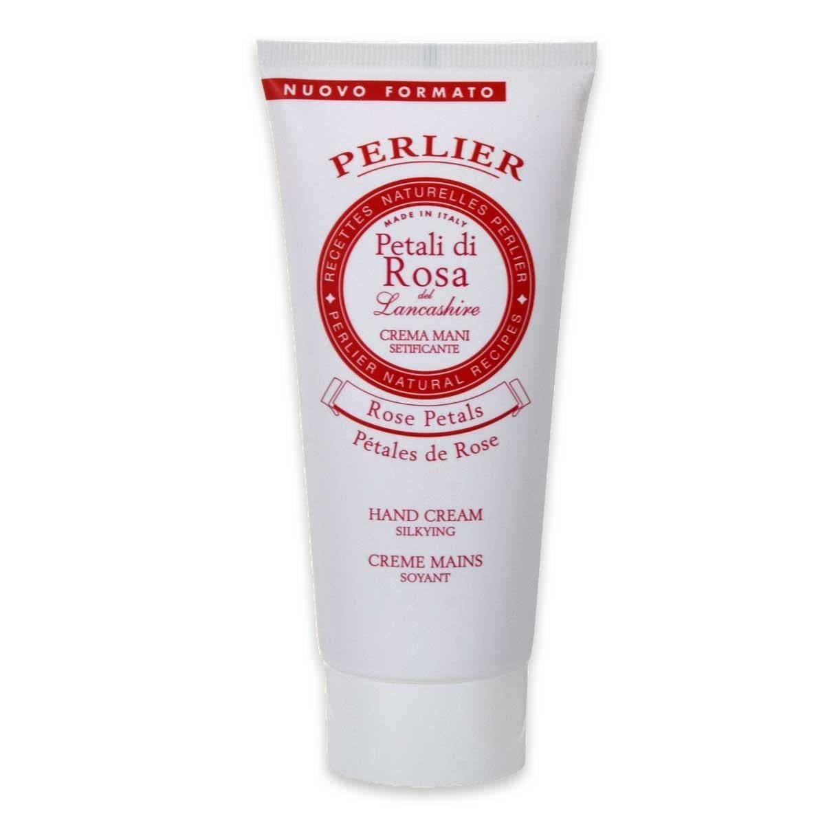 Perlier Crema Mani Setificante Petali Di Rosa Del Lancashire 100 ml — Crema mani