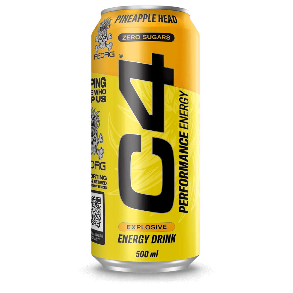 Cellucor C4 Energy Carbonated Pineapple Head - 500ml. - Energidrikke.
