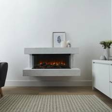 Winchester 870 Electric Fireplace Insert - elektrisk öppen spis från British Fires - med LED-lågeffekt och fjärrkontroll
