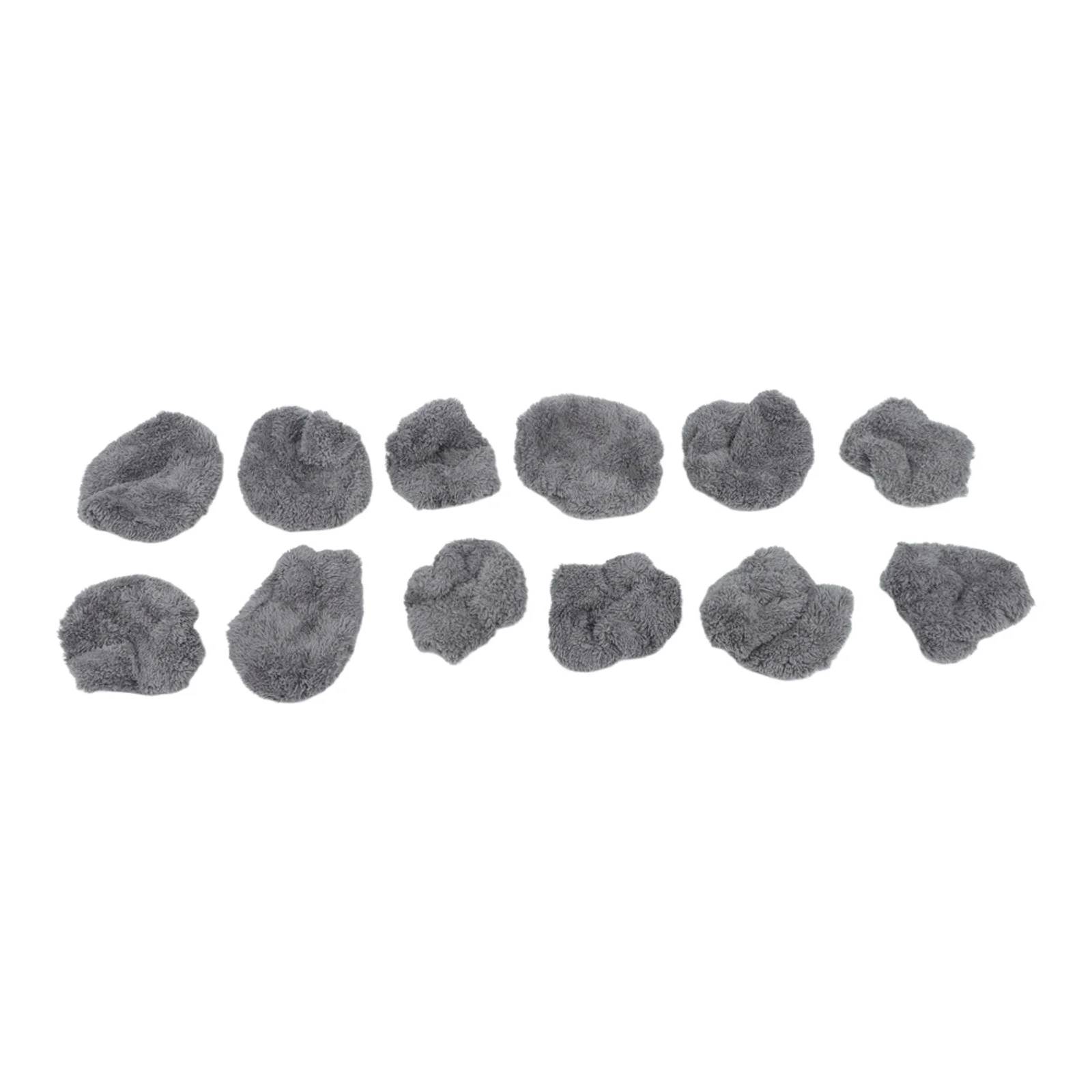 Robot Window Cleaning Pads 12 Pieces Compatible for Liectroux YW610 HCR10 HCR09 Soft Cloths for Automatic Window Cleaner