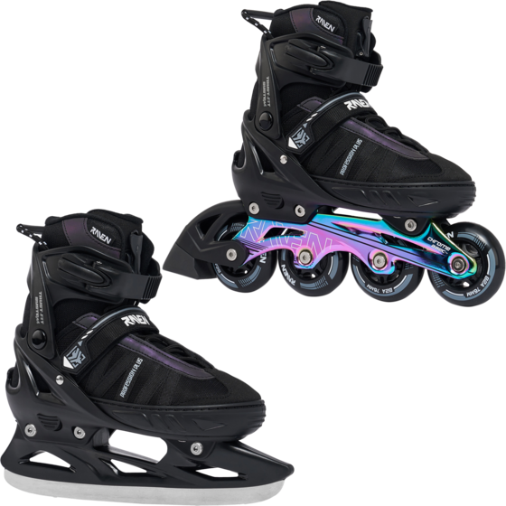 Raven 2in1 Profession Plus Hockey Inlines Svart/neo Chrome - 35-39