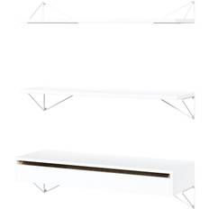 Maze Pythagoras Hyllpaket Med Låda L Vit - Hyllkombinationer Mdf Vit - 604100-604000-604400