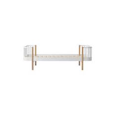 Wood Original Bed 90x200 cm, white/oak