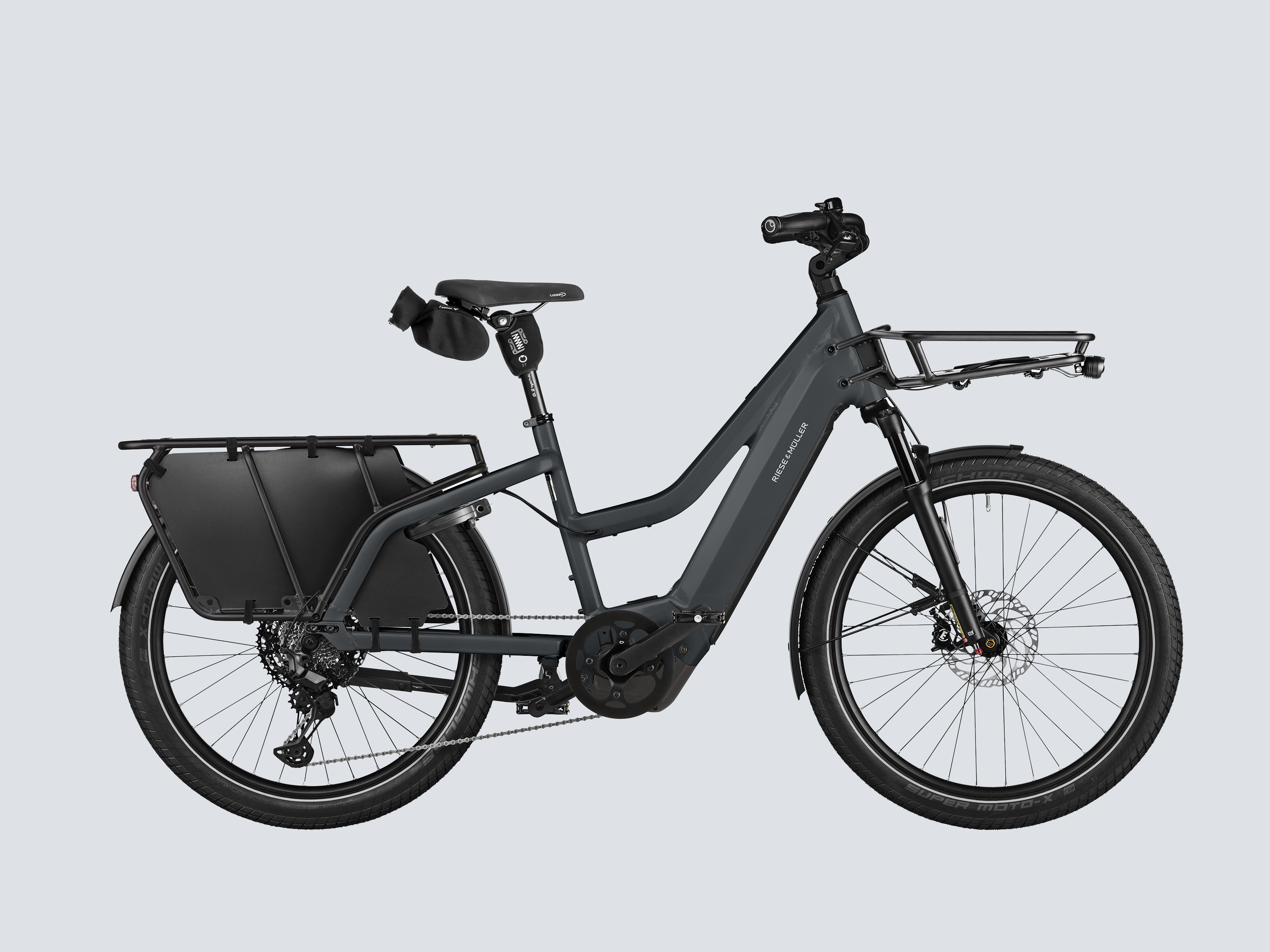 Riese & Müller Multicharger3 Mixte Touring - Utility Grey/Black Matt / 51 cm (175-200 cm)