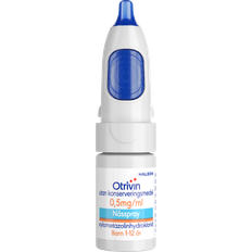 Otrivin utan konserveringsmedel, nässpray, lösning 0,5 mg/ml 10 ml