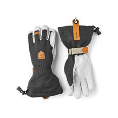 Army Leather Patrol Gauntlet 5-finger Skihandsker - Unisex - Charcoal