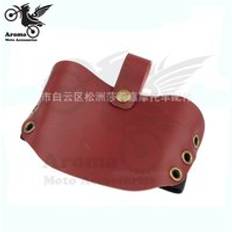 Halks&#xE4;ker v&#xE4;xelv&#xE4;xel boot botas scuff mark protector moto slitstark l&#xE4;derstrumpa universal motorcykel sko pad skydd - R&#xF6;d