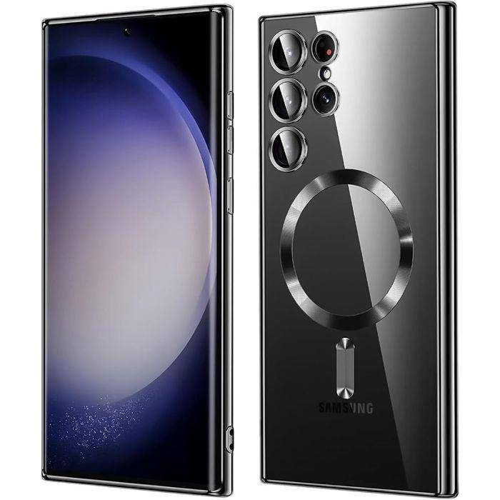 Skal för Samsung Galaxy S25 Ultra - Kompatibelt med trådlös laddare - Svart - BOOLING®